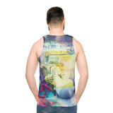 Unisex Tank Top WHAT DID YOU LEARN AT ART SCHOOL?(AOP)