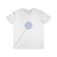V neck heather series skully