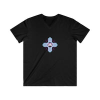 V neck heather series skully