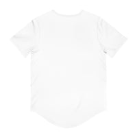 Stylish Curved Hem Tee - 'Moonlight' Graphic | Casual Summer Wear, Gift for Men, Streetwear, Everyday Style