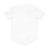 Stylish Curved Hem Tee - 'Moonlight' Graphic | Casual Summer Wear, Gift for Men, Streetwear, Everyday Style