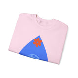 Crewneck Sweatshirt — Nautical Moon & Shell Graphic Pullover