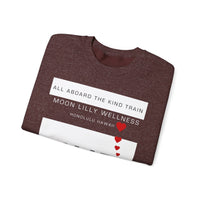 Kind Train Unisex Crewneck Sweatshirt - Keep warm while giving some good energy to those around you.