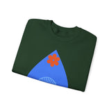 Crewneck Sweatshirt — Nautical Moon & Shell Graphic Pullover