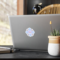 Kiss cut Moon Lilly logo Roots logo