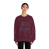 Wellness Crewneck Sweatshirt — "Moon Lilly Wellness" Cozy Self-Care Pullover