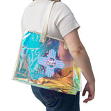 Holographic Beach Tote Bag