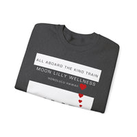 Kind Train Unisex Crewneck Sweatshirt - Keep warm while giving some good energy to those around you.