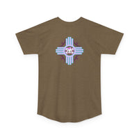 Urban Long Body Tee with Skull Design - Unisex Streetwear Shirt, Casual Everyday Wear, Gift for Holidays, Trendy Graphic Tee