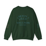 Wellness Crewneck Sweatshirt — "Moon Lilly Wellness" Cozy Self-Care Pullover