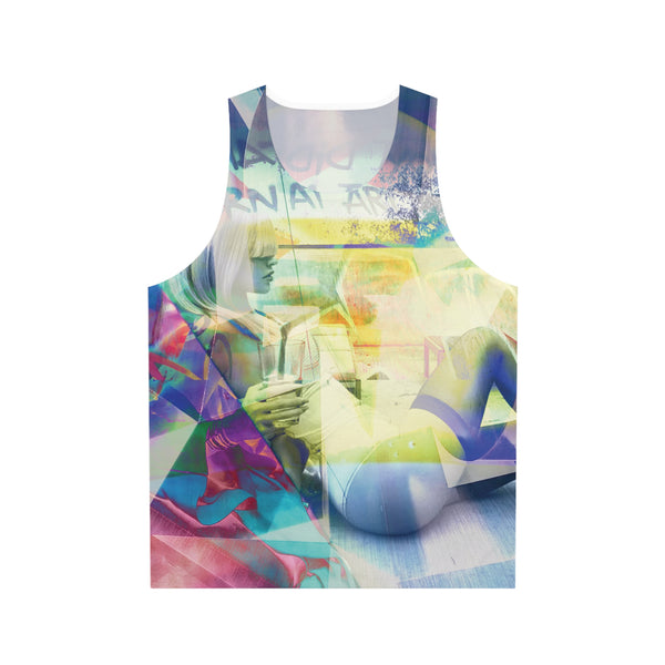 Unisex Tank Top WHAT DID YOU LEARN AT ART SCHOOL?(AOP)