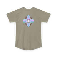 Urban Long Body Tee with Skull Design - Unisex Streetwear Shirt, Casual Everyday Wear, Gift for Holidays, Trendy Graphic Tee