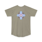 Urban Long Body Tee with Skull Design - Unisex Streetwear Shirt, Casual Everyday Wear, Gift for Holidays, Trendy Graphic Tee