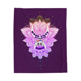 Velveteen Plush Blanket — Moon Lilly Wellness Lotus Panda Plush Throw