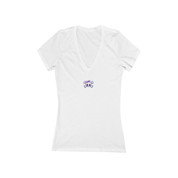 Women's Jersey Short Sleeve Deep V-Neck Tee