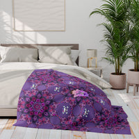 Arctic Fleece Moon Lilly blanket