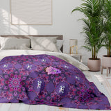 Arctic Fleece Moon Lilly blanket