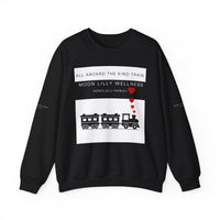 Kind Train Unisex Crewneck Sweatshirt - Keep warm while giving some good energy to those around you.