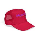 RETRO REMIX Moon Lilly Wellness Black Foam Trucker Hat