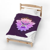 Velveteen Plush Blanket — Moon Lilly Wellness Lotus Panda Plush Throw
