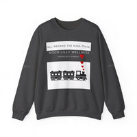 Kind Train Unisex Crewneck Sweatshirt - Keep warm while giving some good energy to those around you.