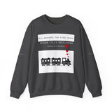 Kind Train Unisex Crewneck Sweatshirt - Keep warm while giving some good energy to those around you.