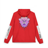 Windbreaker Jacket — Purple Lotus Mandala Graphic Hooded Windbreaker