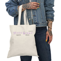 Moon Lilly Natural Tote Bag - Eco-Friendly Shopping, Beach, Travel, Festivals, Gift Ideas, Casual Use