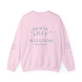 Wellness Crewneck Sweatshirt — "Moon Lilly Wellness" Cozy Self-Care Pullover