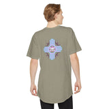 Urban Long Body Tee with Skull Design - Unisex Streetwear Shirt, Casual Everyday Wear, Gift for Holidays, Trendy Graphic Tee
