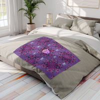 Arctic Fleece Moon Lilly blanket