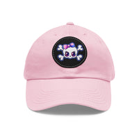 Dad Hat with Leather Patch (Round)