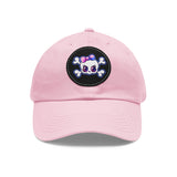 Dad Hat with Leather Patch (Round)