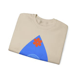 Crewneck Sweatshirt — Nautical Moon & Shell Graphic Pullover