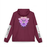 Windbreaker Jacket — Purple Lotus Mandala Graphic Hooded Windbreaker