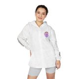 Windbreaker Jacket — Purple Lotus Mandala Graphic Hooded Windbreaker