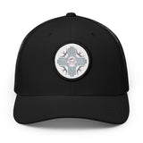 Embroidered Desert MOON LILLY Patch Trucker Hat