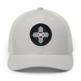 Embroidered Desert MOON LILLY Patch Trucker Hat