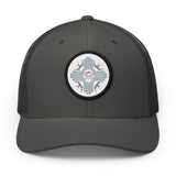 Embroidered Desert MOON LILLY Patch Trucker Hat