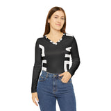 Women's Long Sleeve V-neck Shirt (AOP)